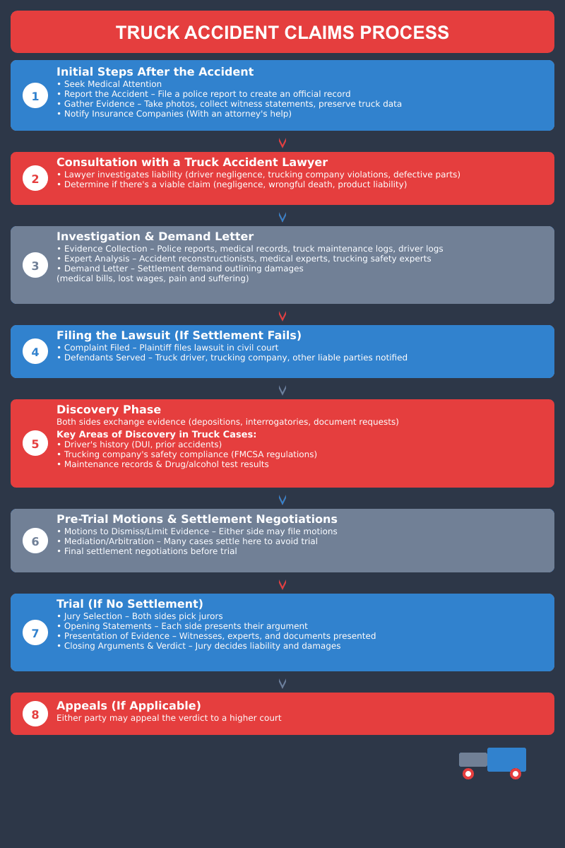 Truck accident claims process and what to expect