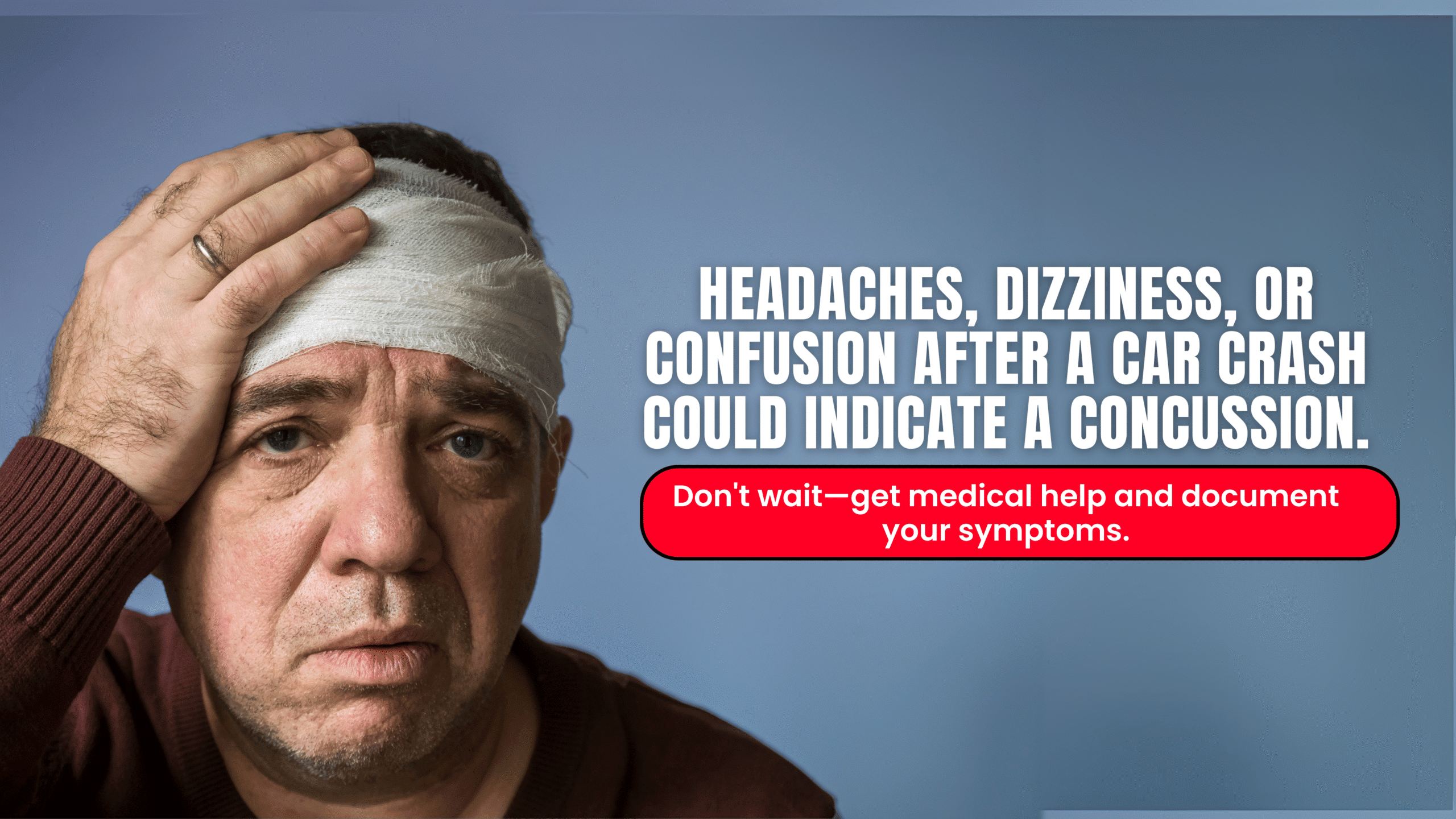 Concussion from a car accident