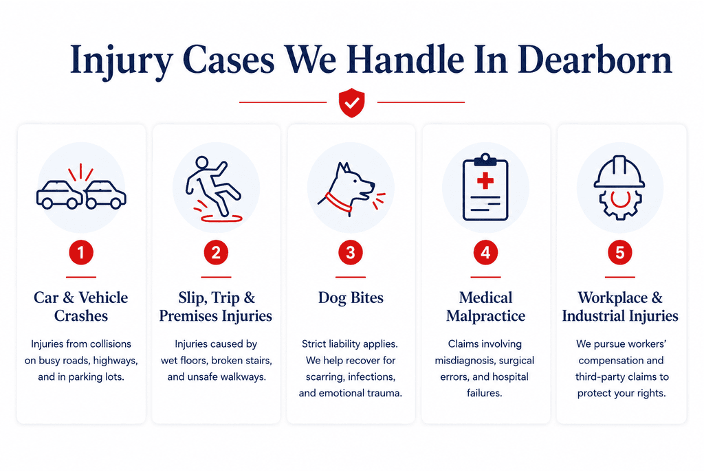 From Crashes to Falls: The Injury Cases We Take in Dearborn