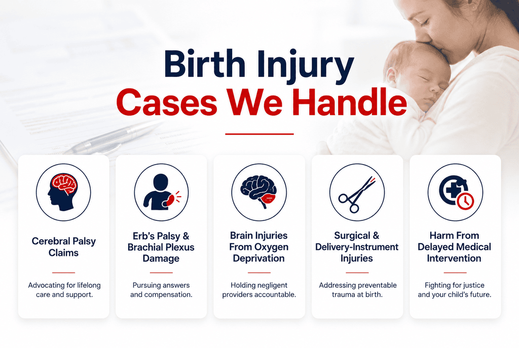 Birth Injury Cases We Handle for Warren Families