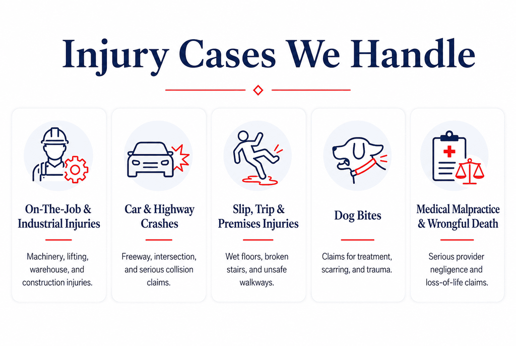 The Injury Cases We Handle for Warren Workers and Families