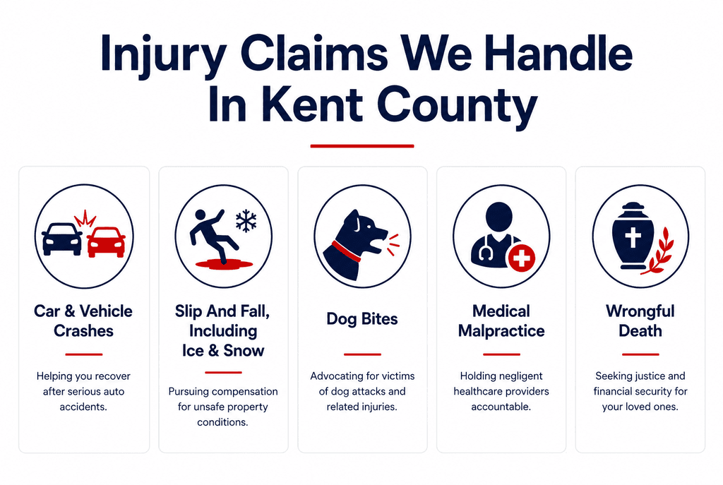The Injury Claims We Handle in Kent County