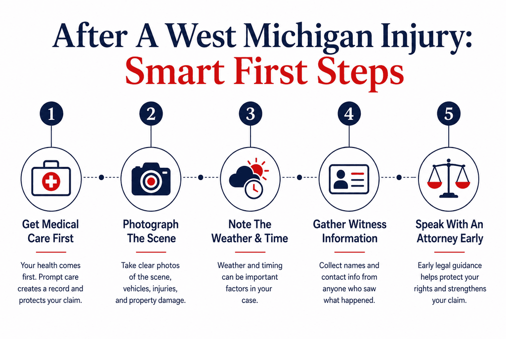 After a West Michigan Injury: Smart First Steps