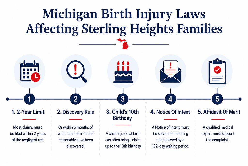 Michigan Birth Injury Laws Affecting Sterling Heights Families