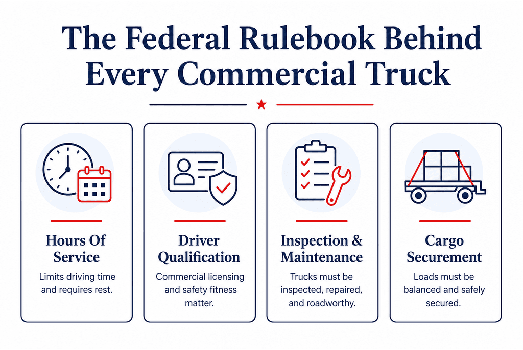 The Federal Rulebook Behind Every Commercial Truck