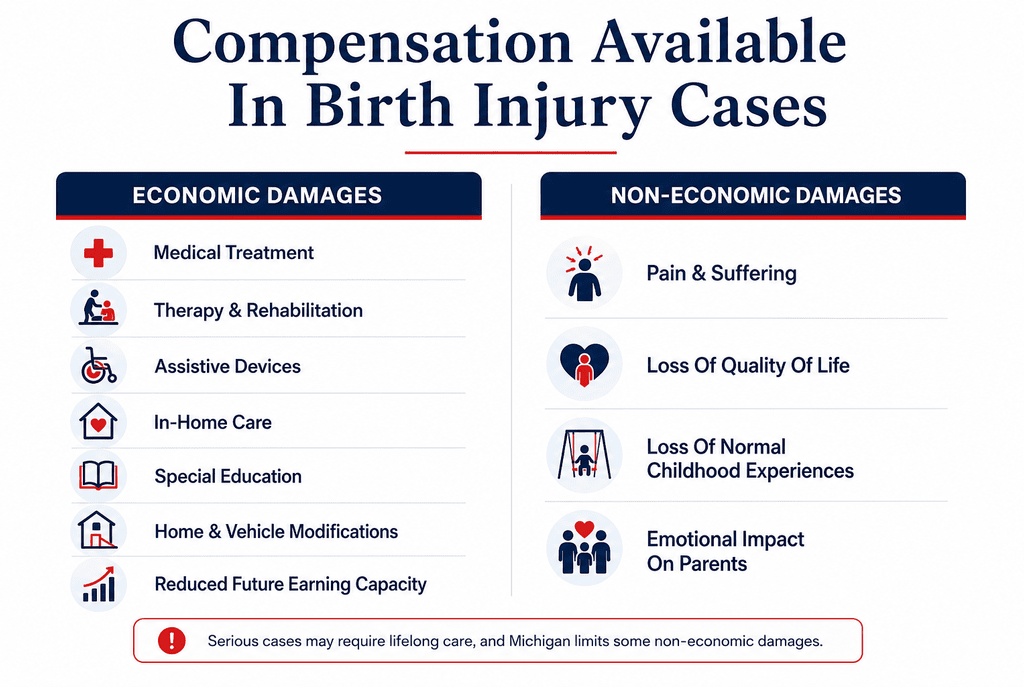 Compensation Available in Birth Injury Cases