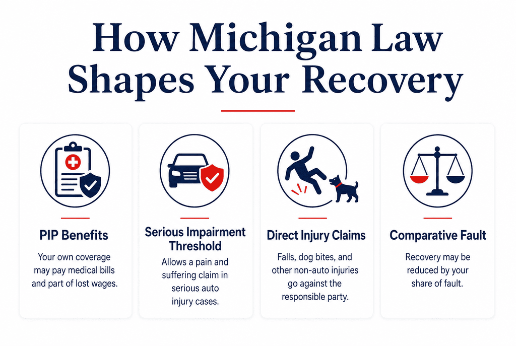 How Michigan Law Shapes Your Recovery