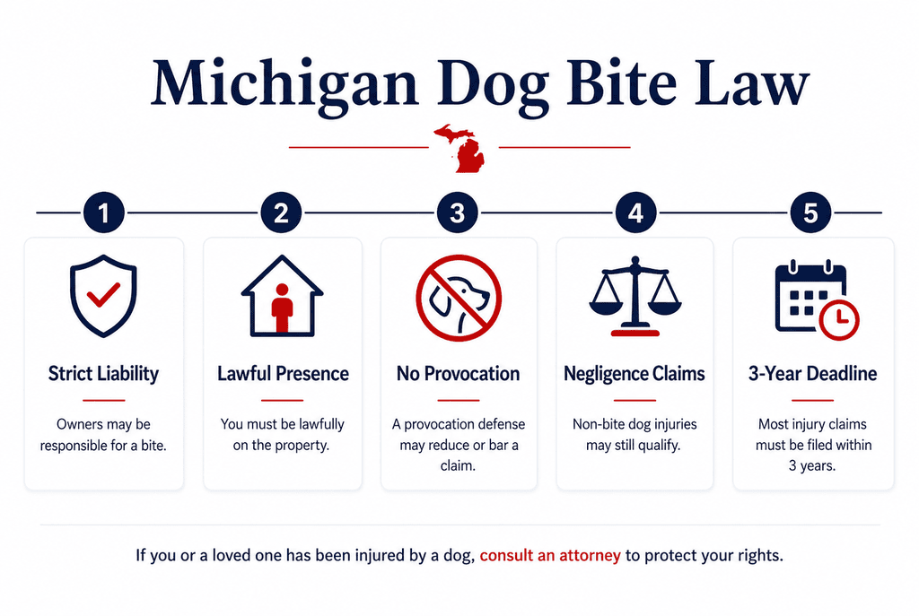 Michigan’s Dog-Bite Law: When the Owner Is Responsible