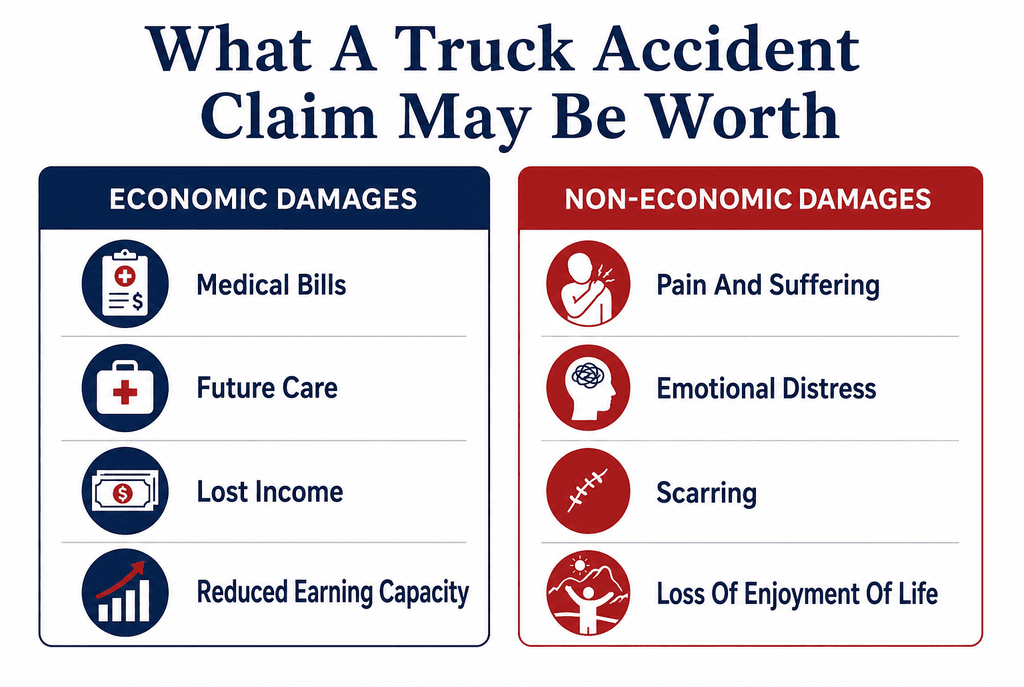 What a Dearborn Truck Accident Claim May Be Worth