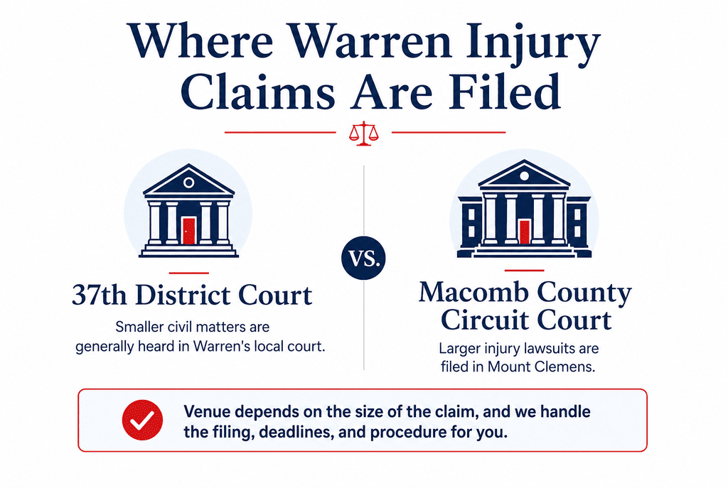 Where Warren Injury Claims Are Filed