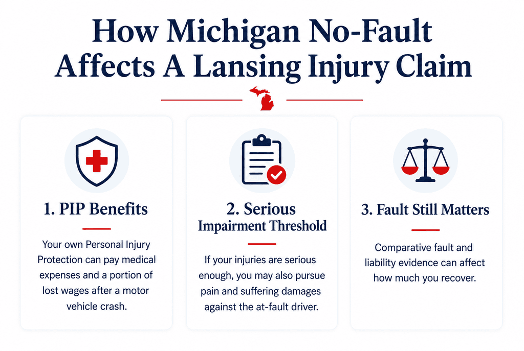 How Michigan No-Fault Affects a Lansing Injury Claim