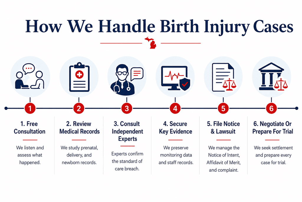 Our Process: How We Handle Birth Injury Cases