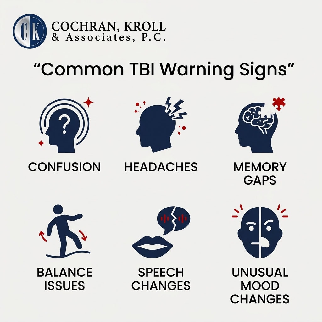 Common TBI Warning Signs