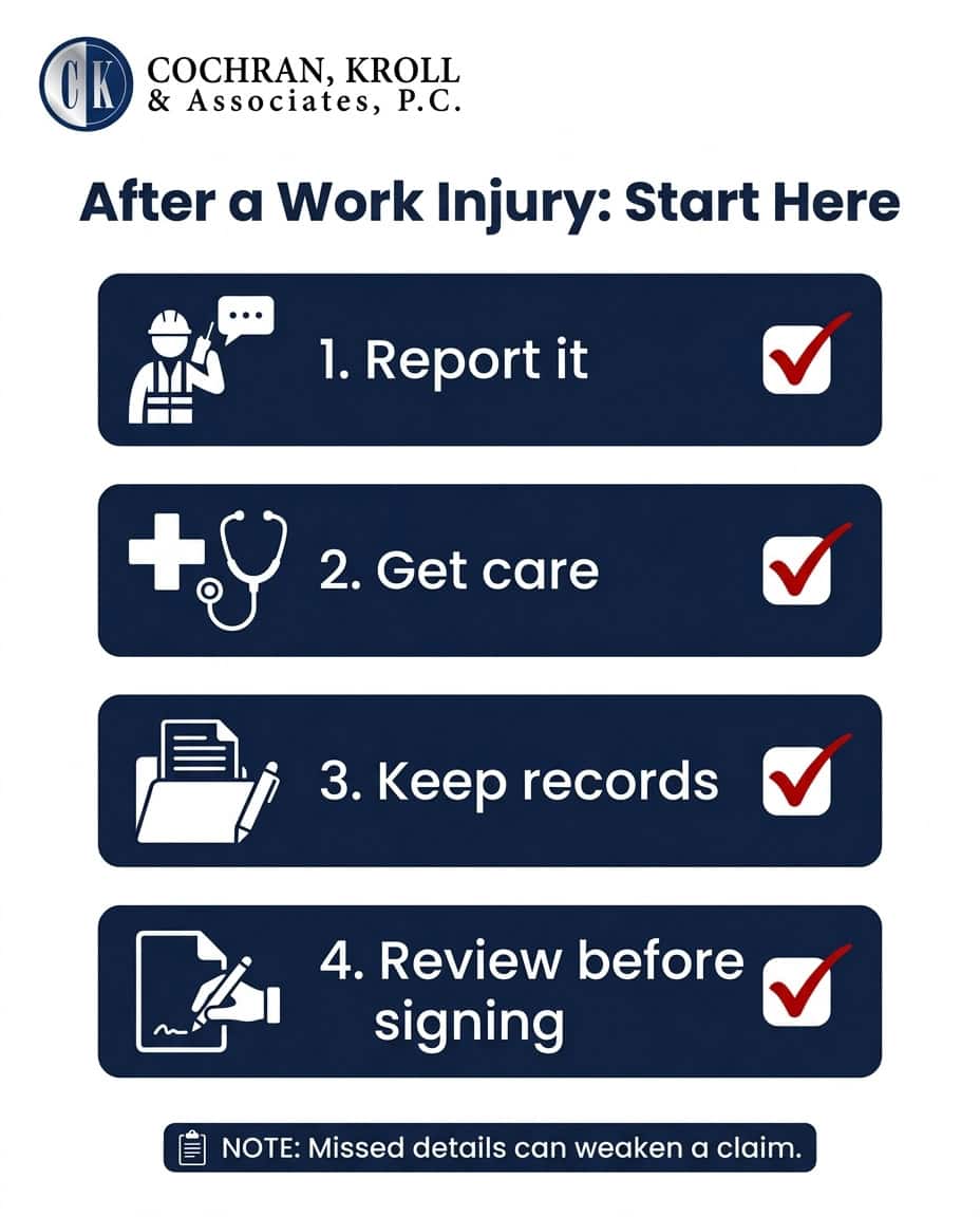 To-do Checklist for Work Injury