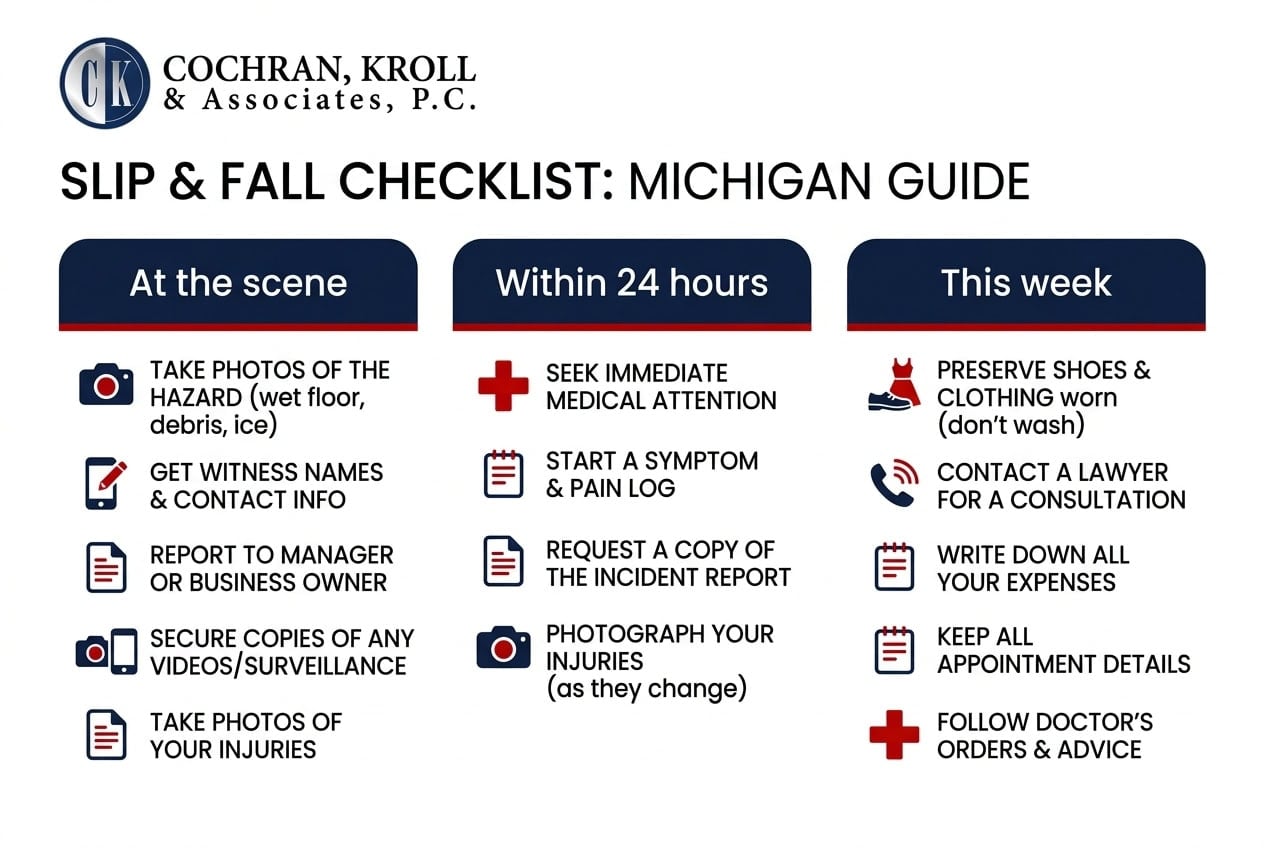 Slip & Fall Checklist