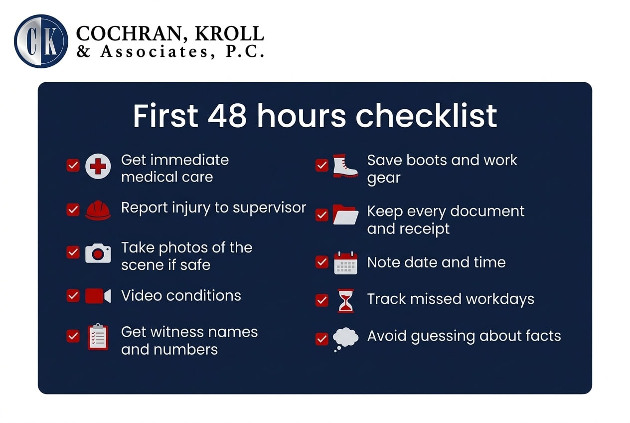 First 48 hours checklist