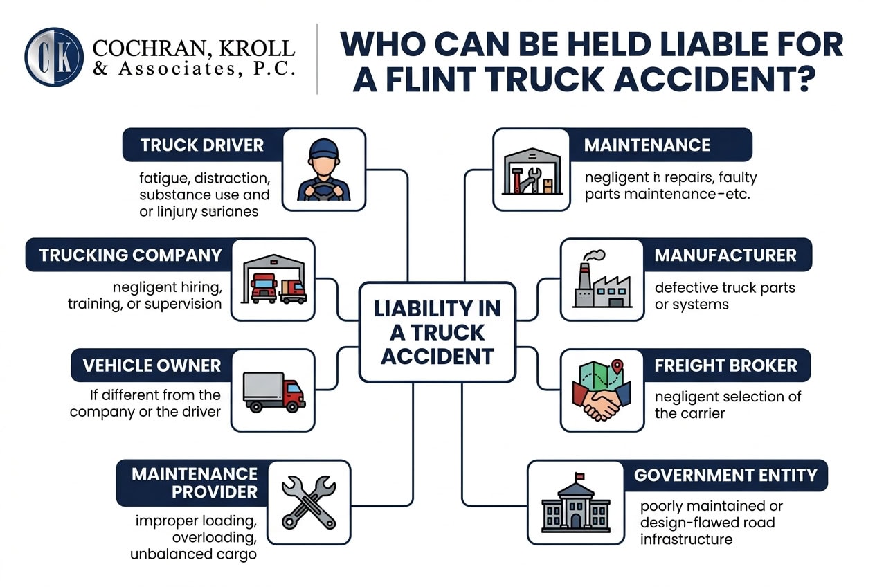 Flint truck accident liability diagram