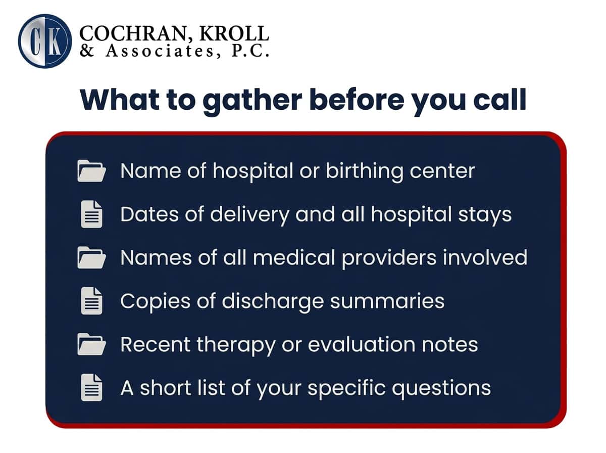Quick checklist: what to gather before you call