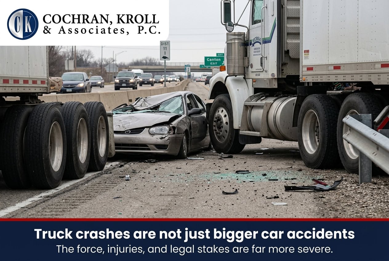 Why Are Canton Truck Accident Cases So Different From Car Accidents?