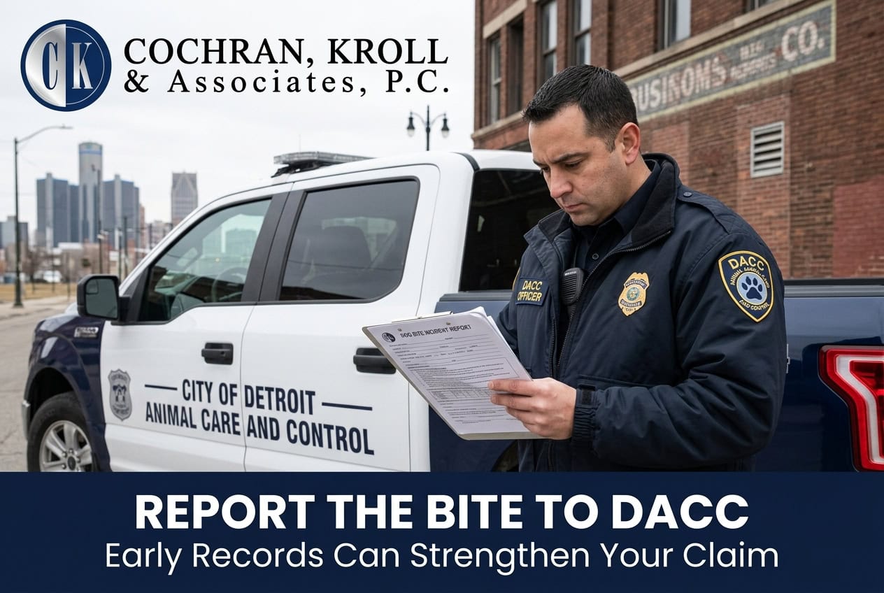 Detroit animal care and control report scene