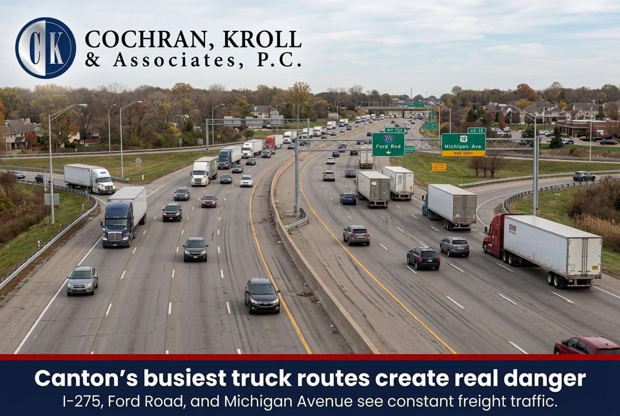 What Causes Most Truck Accidents on Canton Roads?