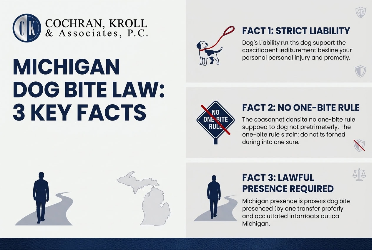 Michigan dog bite law infographic