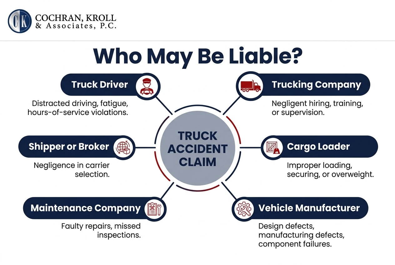 Michigan truck accident liability diagram