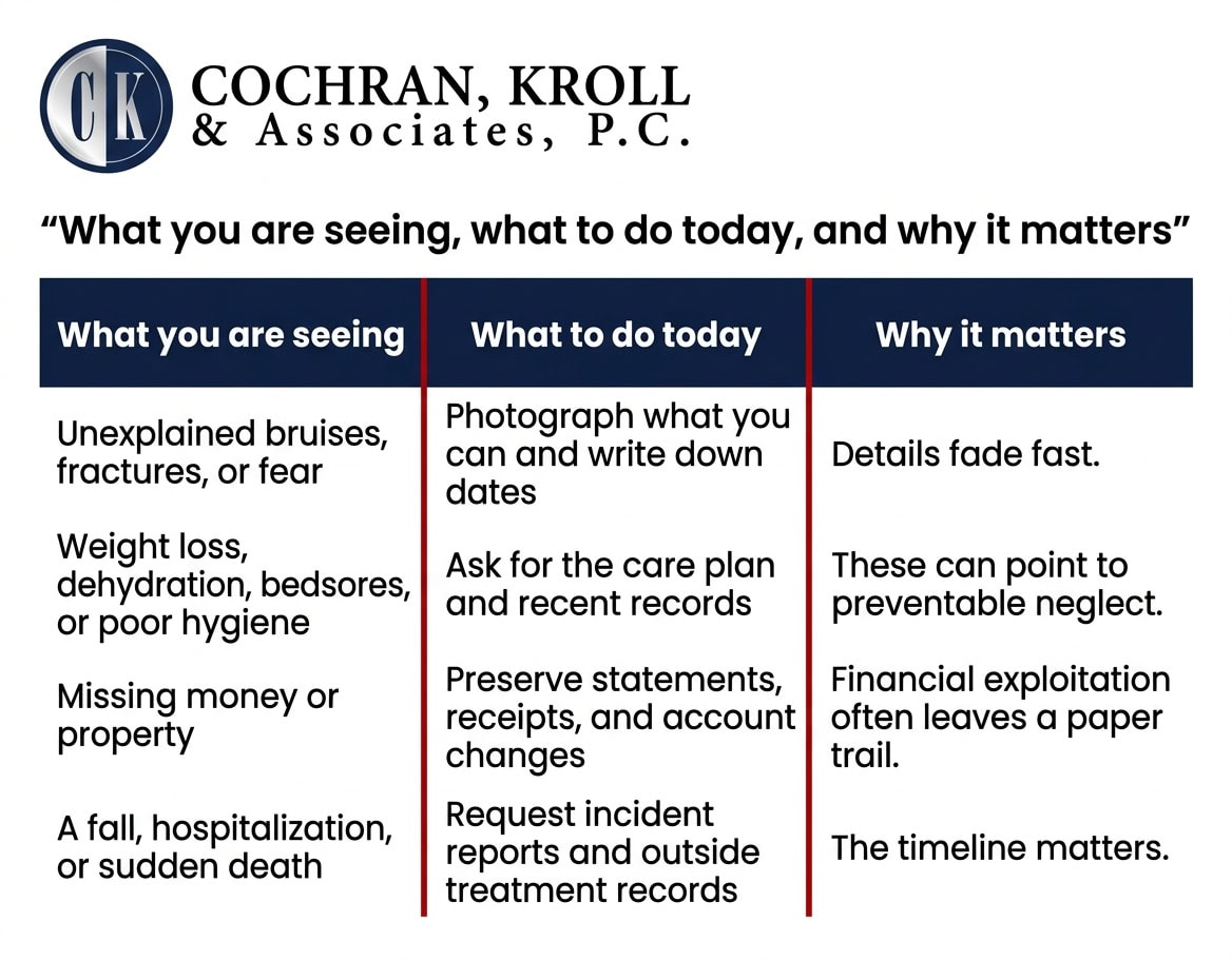 what you are seeing what to do today table