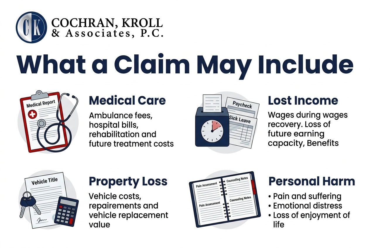 Drunk driving claim damages overview