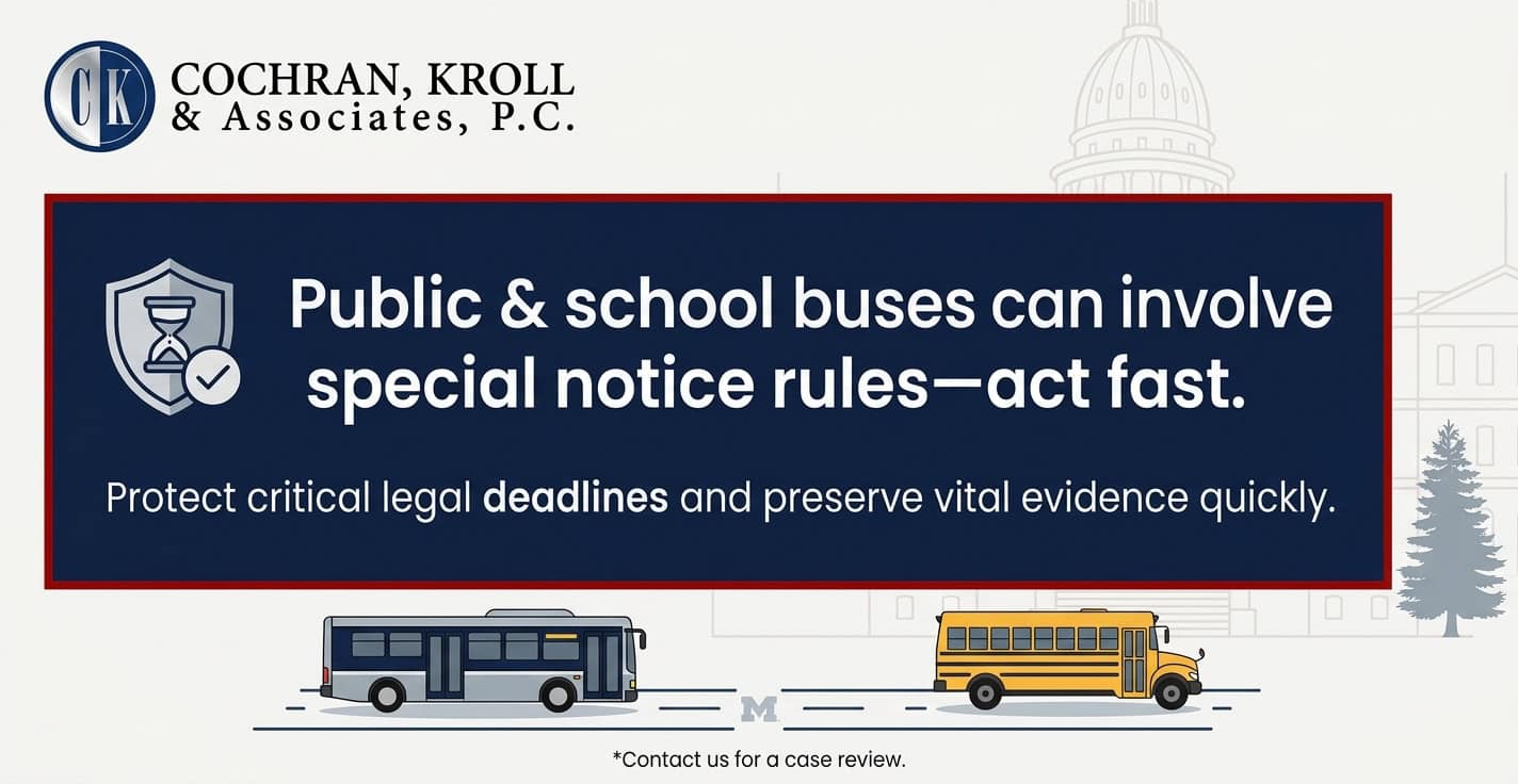 public and school bus special rules warning