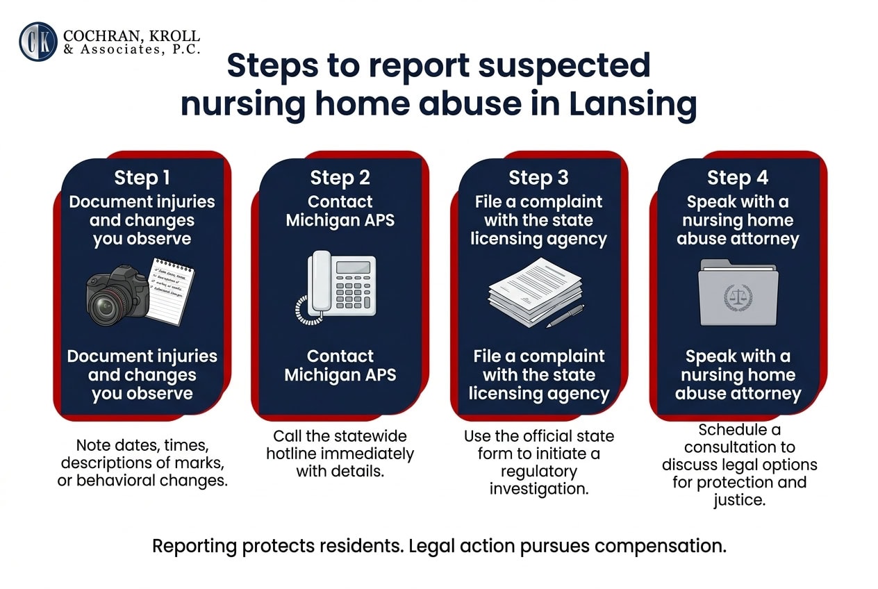 Contact Our Nursing Home Abuse Lawyers in Lansing