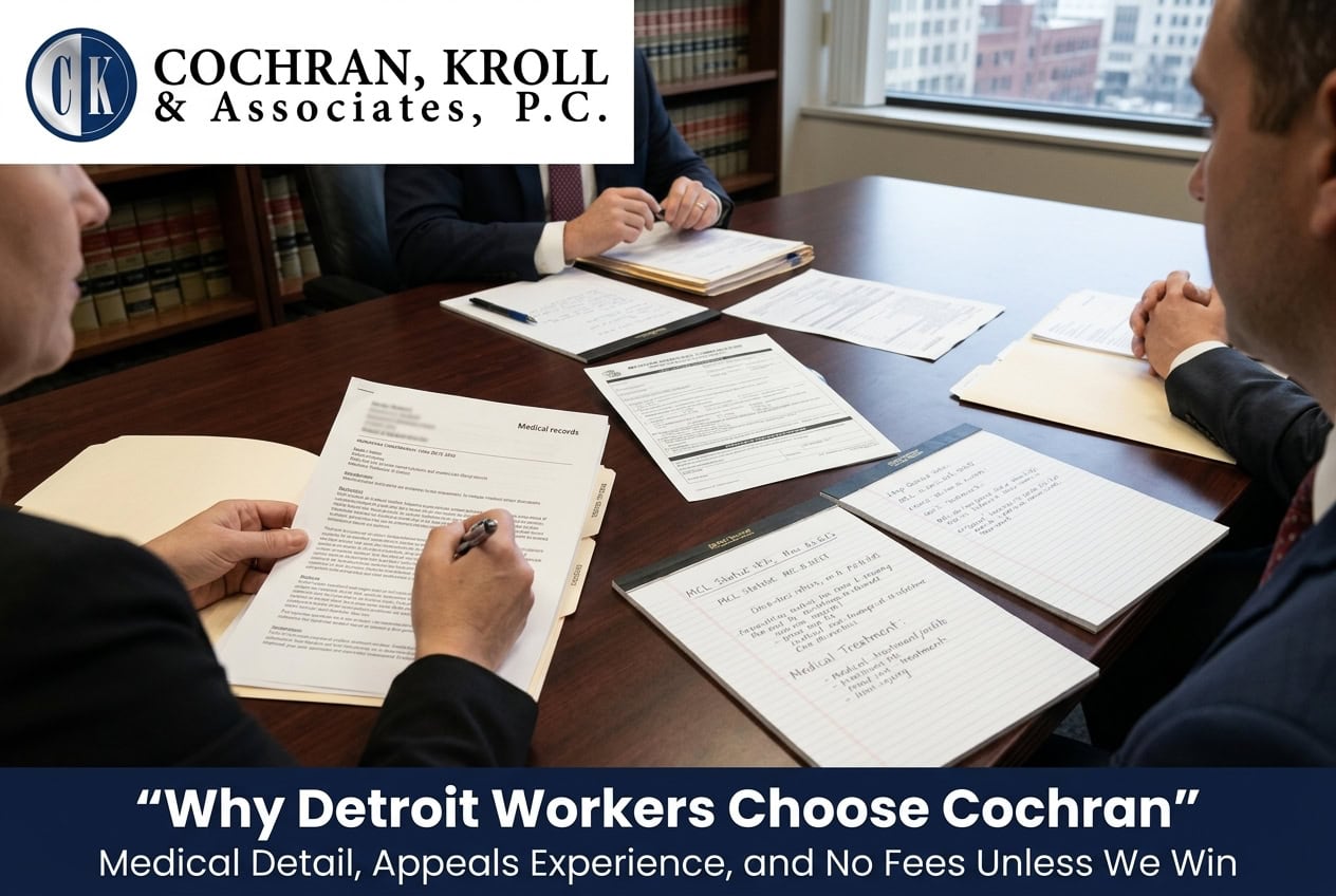 Why Detroit Workers Choose Cochran, Kroll & Associates, P.C.