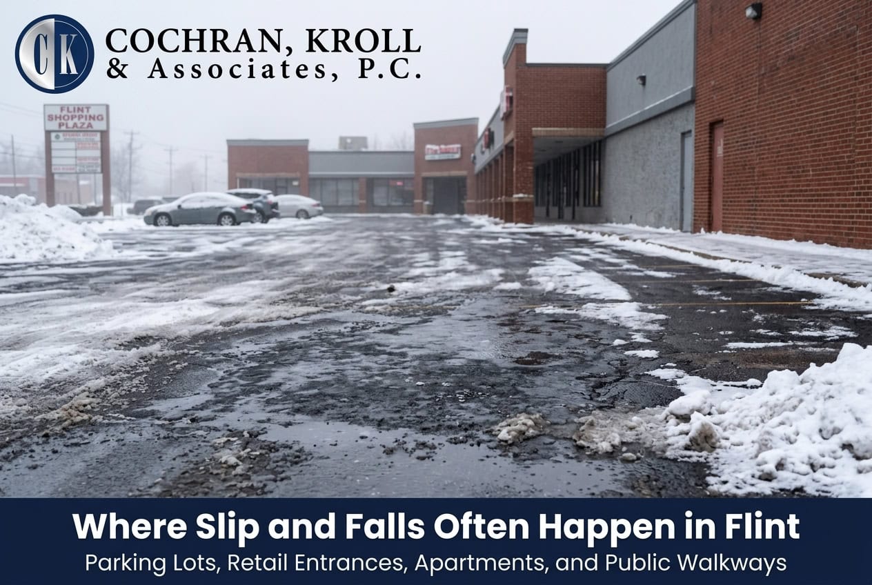 Where Slip and Fall Accidents Happen in Flint, Michigan