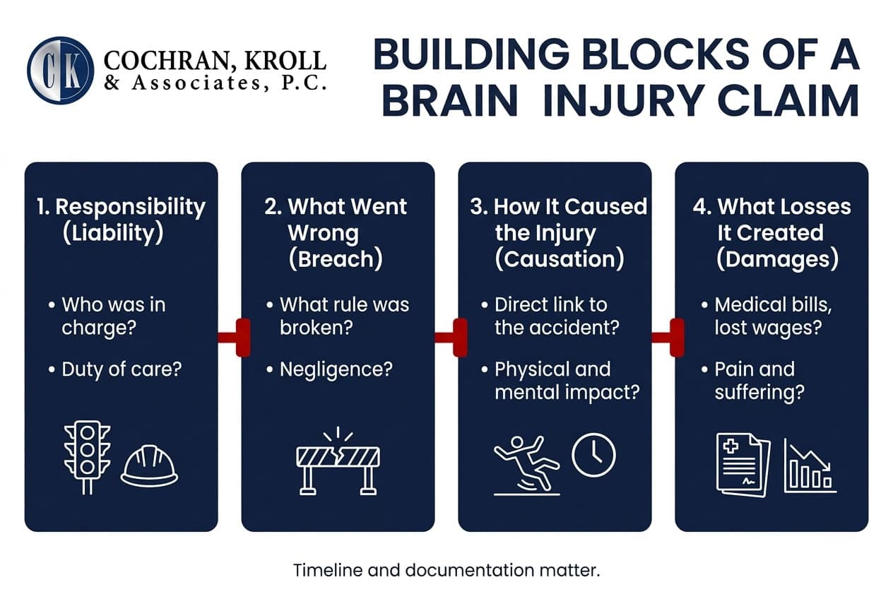 What are the basic building blocks of a claim