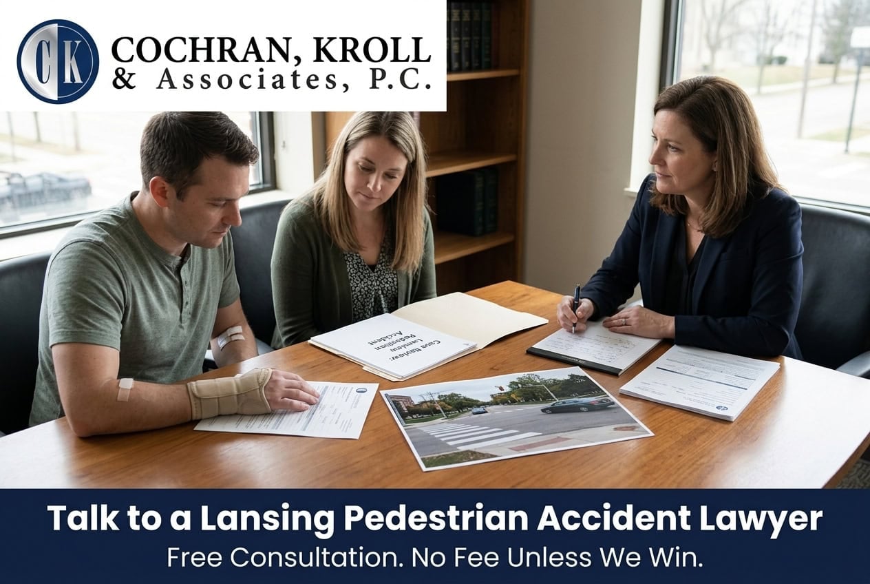 Contact Our Pedestrian Accident Lawyers in Lansing