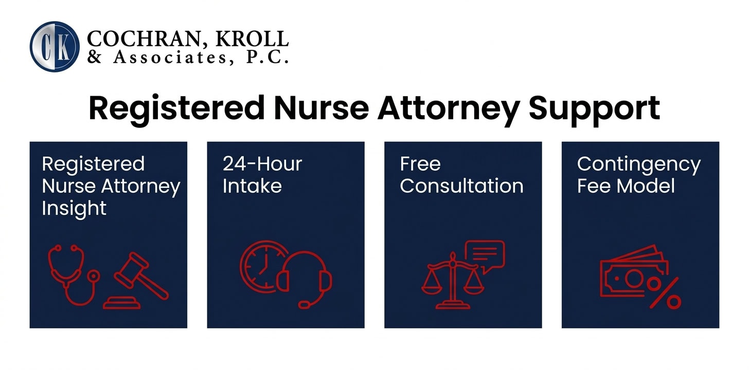 Registered nurse attorney support proof strip
