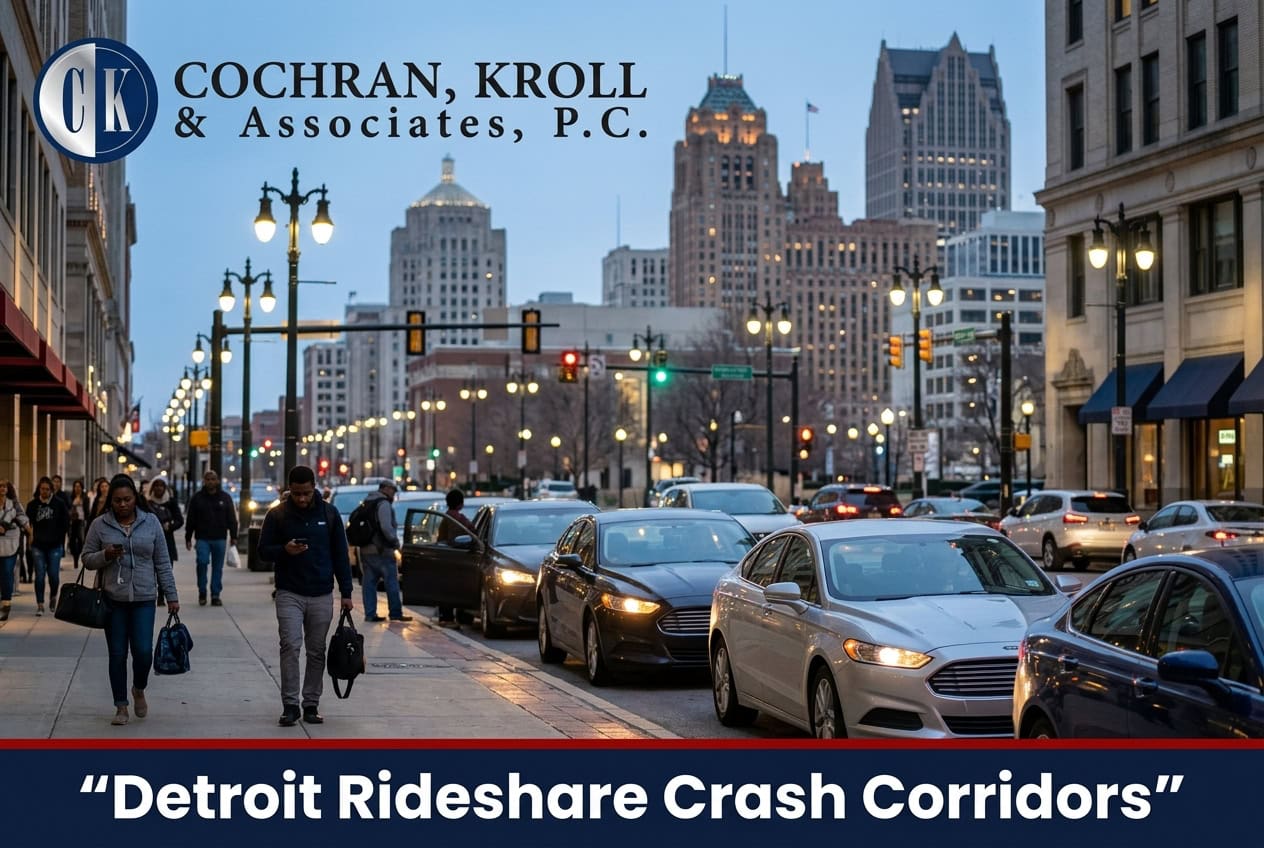Where Do Rideshare Accidents Happen Most Often in Detroit?