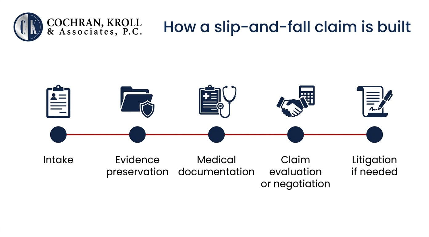 What compensation can be available in a Michigan slip and fall claim?