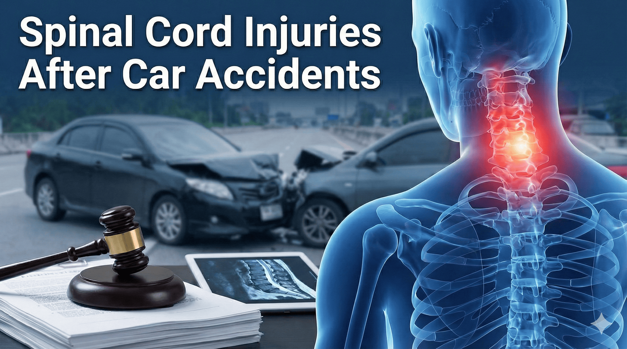 spinal cord injury in a car accident